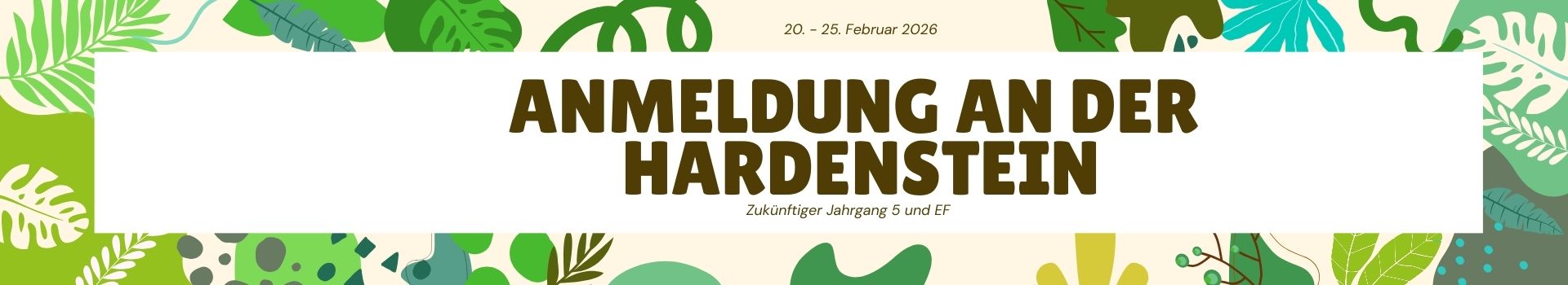 Terminvergabe Anmeldung in Jgst. 5 / EF